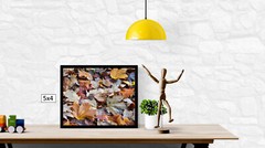 Fall Colored Dead Leaves 1, High Resolution Image, Many Formats, TV Art