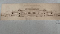 Rare Large Photo 19th Century Monument Petit Palais Paris Belle Epoque 1881