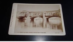 Photograph On Cardboard. 2MOI10345. Italy. Around 1900. Florence Ponte Vecchio