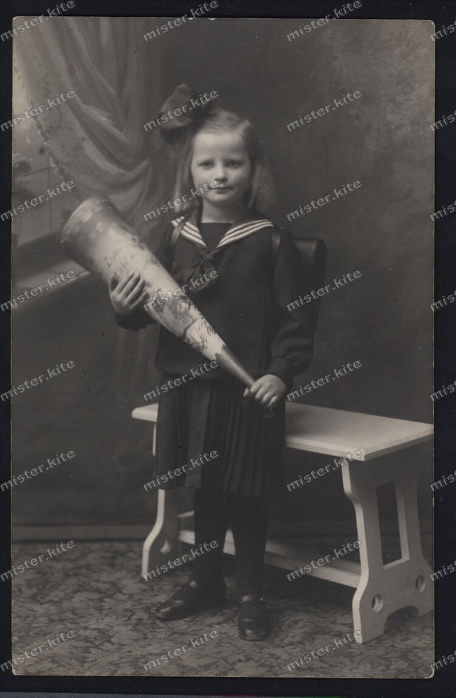 Vintage Photo-First School Day-First Day of School-1920/30-Cute Girl-Sweet