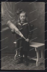 Vintage Photo-First School Day-First Day of School-1920/30-Cute Girl-Sweet