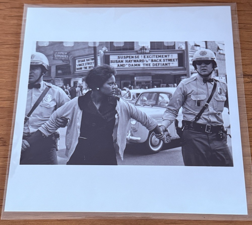 Bruce Davidson Signed Magnum Print- Arrest of Demonstrator in Birmingham 6 x 6″
