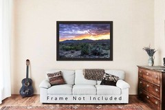 Big Bend Photography Print: West Texas Sunrise Mountain Landscape Sky Photo