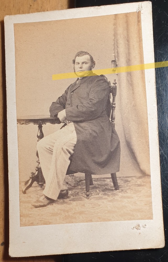 Detlef Jurgensen as a man-Flensburg? Copenhagen? / Circa 1860s CDV