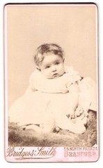 Photograph Bridges & Smith, Bradford, 55 North Parade, Baby in Christening Gown