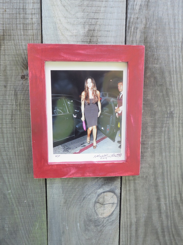 Sofia Vergara @ 2009 with hand made/painted/reliced wooden frame , 10% St. Judd