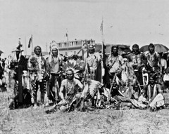 New Photo: Chief Running Wolf & Party of Blackfoot American Indians – 6 Sizes!