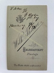 orig. CDV photo photograph man gentleman fashion picture old 1893 W. Thieme Halberstadt