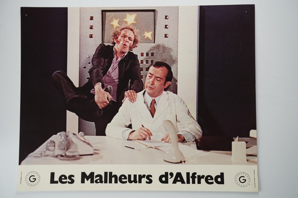 Photo Cinema Lobby Cards The Misfortunes Of Alfred 21X28Cm 1970 Pierre Richard