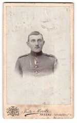 Photograph Fritz Moritz, Passau, Bahnhofstraße 66, soldier in uniform with sailo