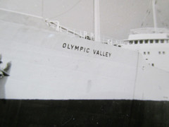 HERITAGE priv. Photo of old time! Ship steamer cargo ship Olympic Valley in port