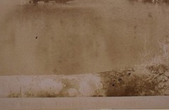 Vintage Photograph of a Fountain at an Italian Villa, Sepia Wash