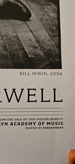BILL IRWIN IN MY STAIRWELL SIGNED MARK SELIGER 2006 PHOTO POSTER TANASEYBERT