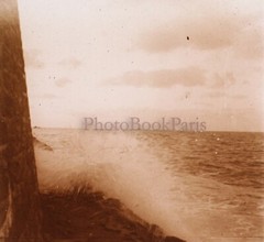 France Dinard Shine Wave 1928 Photo Stereo Plate De Verre Vintage V21L17n1