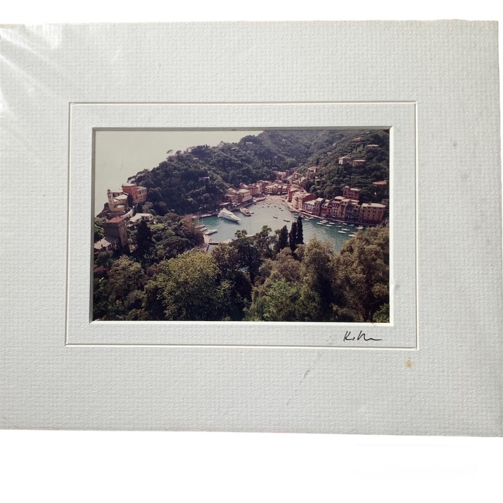 Original Photograph Print Keith Ruddick Capri Italy Signed with Mat 8 x 10 in