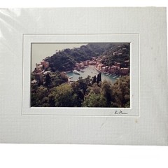 Original Photograph Print Keith Ruddick Capri Italy Signed with Mat 8 x 10 in