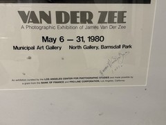 Signed James Van Der Zee Exhibition Poster Photo Print Famous 1932 Photograph