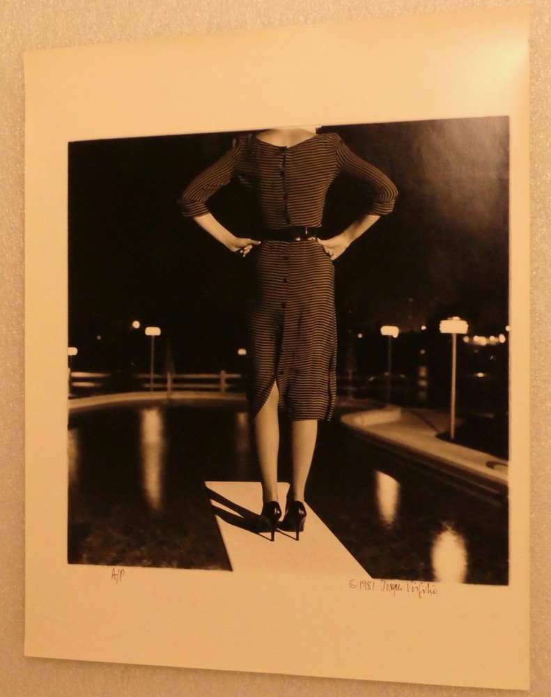 PHOTOGRAPH SIGNED BLACK AND WHITE IMAGE 1981 FASHION JOSEPH VIRGILIO