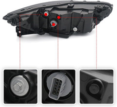 Left LED Headlight for Honda Accord 2023-2025 Driver Side | 33150-30A-A01 OE Rep