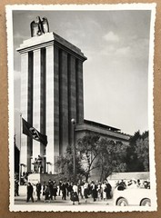 Old Photo Universal Exhibition 1937 Paris Speer Pavilion Germany Eagle