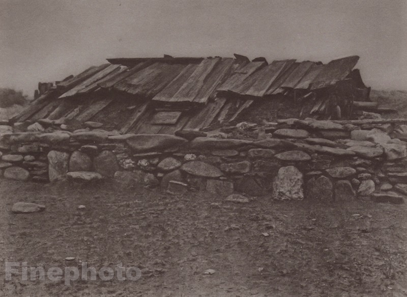 c1900/72 EDWARD CURTIS Photogravure Native American Indian Sweat House Art 11×14