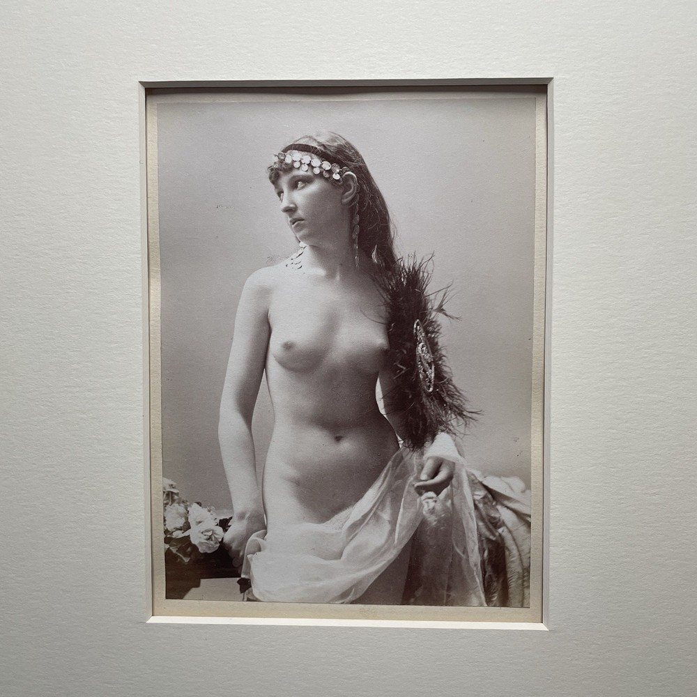 OTTO SCHMIDT NUDE STUDY – 1897 photographic study of a beautiful nude model by A