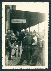Photo Quedlinburg station railway resin photo train station