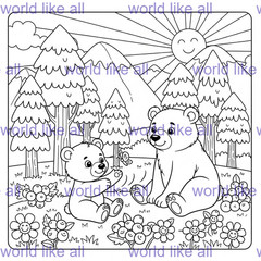 68 Kids mix Coloring Pages Printable Bundle | Digital Download