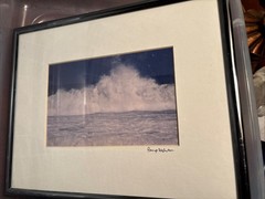 Ocean Wave Framed Photo Signed Philip Keohan