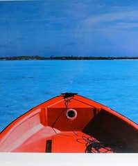 ONNE VAN DER WAL LARGE 48″ PHOTO GICLEE PRINT SIGNED NUMBERED RED BOW IN BAHAMAS
