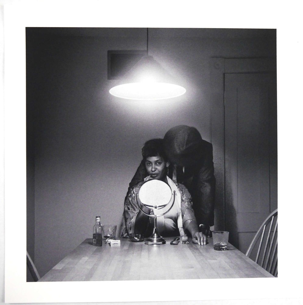 Carrie Mae Weems Kitchen Table Series Untitled Man and Mirror SIGNED 13.78 x 1st