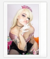Art pinup alt model Cheyanne Instax Wide Instant Film Print