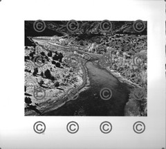 BOOK PLATE B&W Photo MORLEY BAER San Domingo, / Chama River near AbiQuiu, 9X9.5″