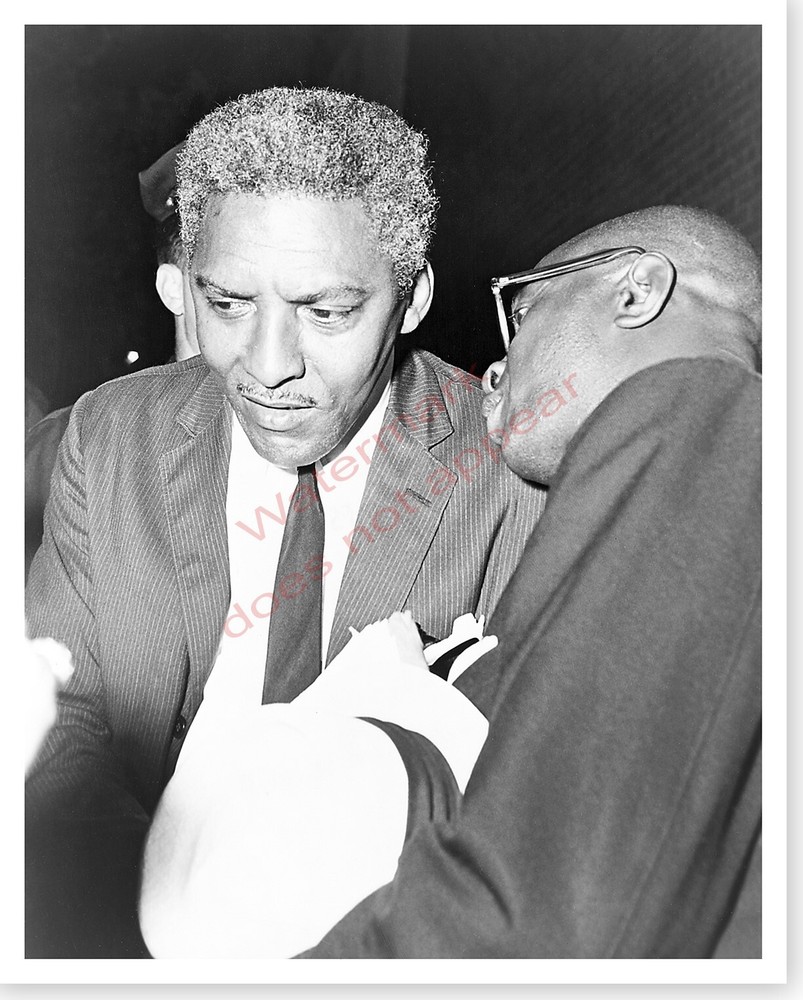 Civil And Gay Rights Activist Bayard Rustin 8 x 10 Silver Halide Photo