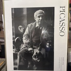 Sanford Roth Photograph Pablo Picasso Paris, 1954 Glass Framed Print Rare Artist