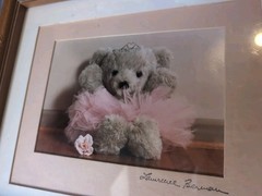 Vintage Framed Teddy Bear Picture By Lawrence Berman – Signed!