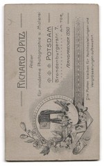 Photograph Rich. Opitz, Potsdam, Brandenburger Straße 7, soldier in guard uniform