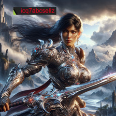 Digital Image -Photo Wallpaper Background Desktop- AI Art- Silver Warrior