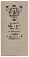 Photograph A. Birkholz, Berlin, mother with her daughter in dark dress and L