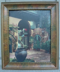 Vintage Original C Bennette Moore Hand Colored Photo Brulatour Court New Orleans