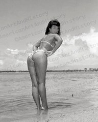 Beautiful Bettie Page, Rare and Rear Photo Print Poster