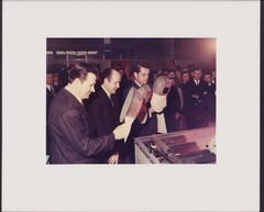 6 colour photographs VEB Mansfeld-Kombinat Wilhelm Pieck, exhibition Messe Leipz