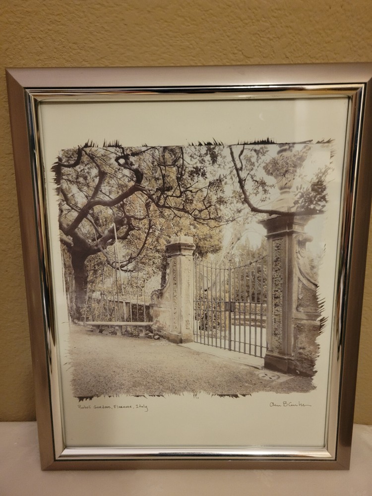 Alan Blaustein’s «Babolii Gardens» Artwork Gold tone 20’x20′ frame 