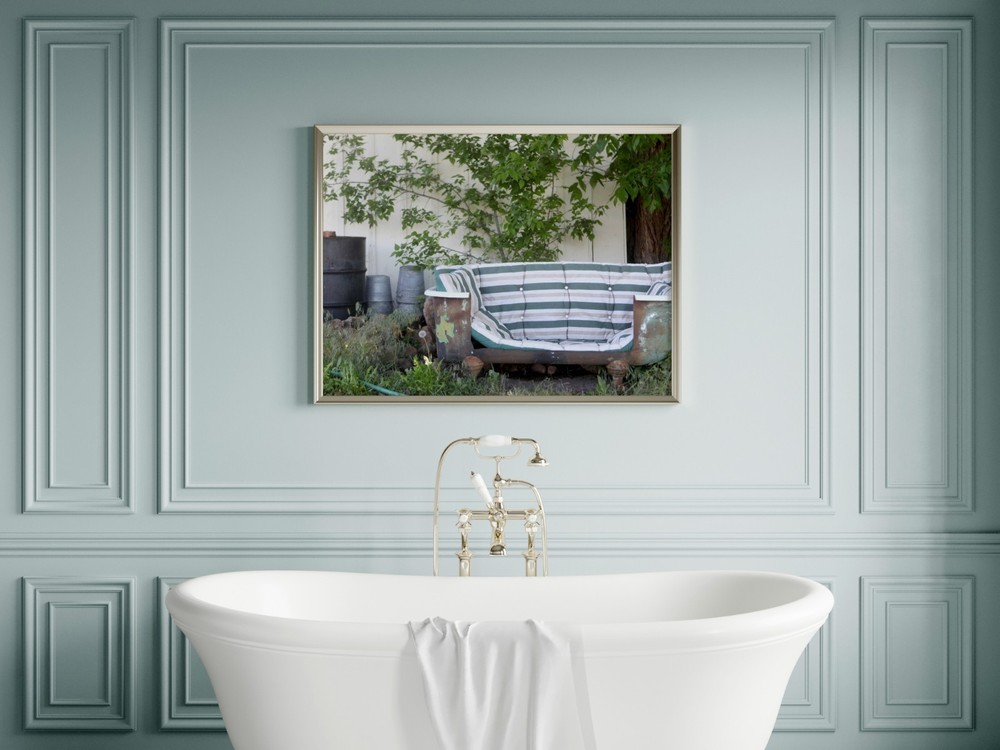 Vintage Clawfoot Tub Couch Bath Bathroom Art Photography Print