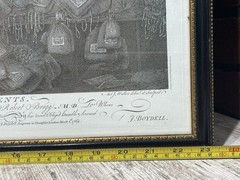 Print The Country Attorney and His Clients Professionally Framed 23”x18.5” Vtg