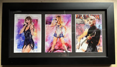 Taylor Swift 3 Photo Lot – Framed Ready To Hang