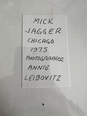 Vintage Mick Jagger Photo Print 1975 Annie Leibovitz Rolling Stones Music Art