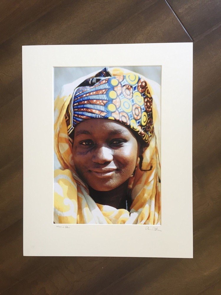 BRUCE BLUM SIGNED COLOR Photo Print (11″X 17″)-«Woman in Yellow «