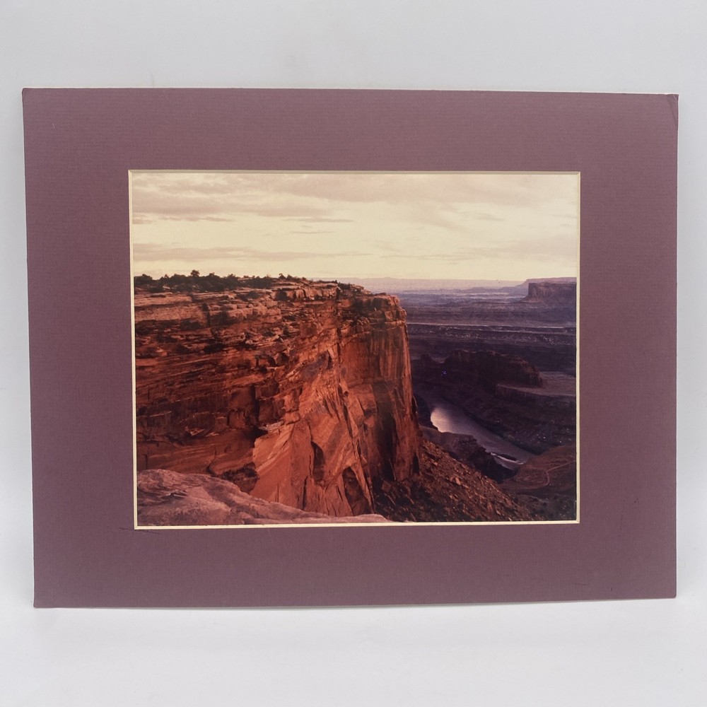Matted Southwest Mesa Landscape Photo Print 11 X 14 Wall Art Gallery Decor