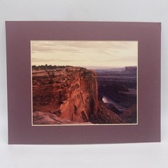 Matted Southwest Mesa Landscape Photo Print 11 X 14 Wall Art Gallery Decor